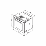 فر توکار برقی استیل البرز مدل FE80 - تصویر 2