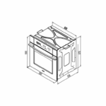 فر توکار برقی استیل البرز مدل FE6 - تصویر 2